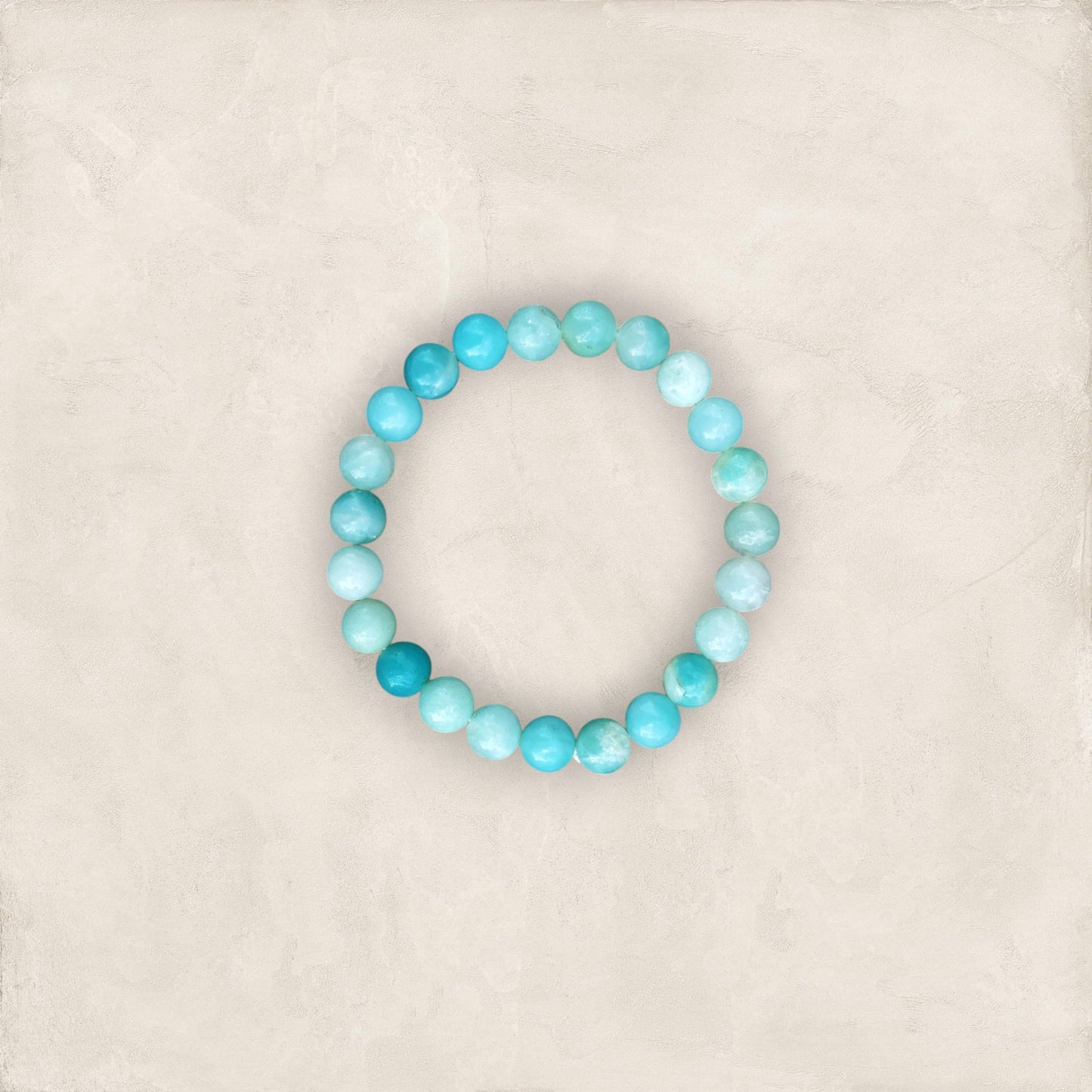 AAA+ Amazonite Crystal Healing Bracelet - Energizes  throat chakra