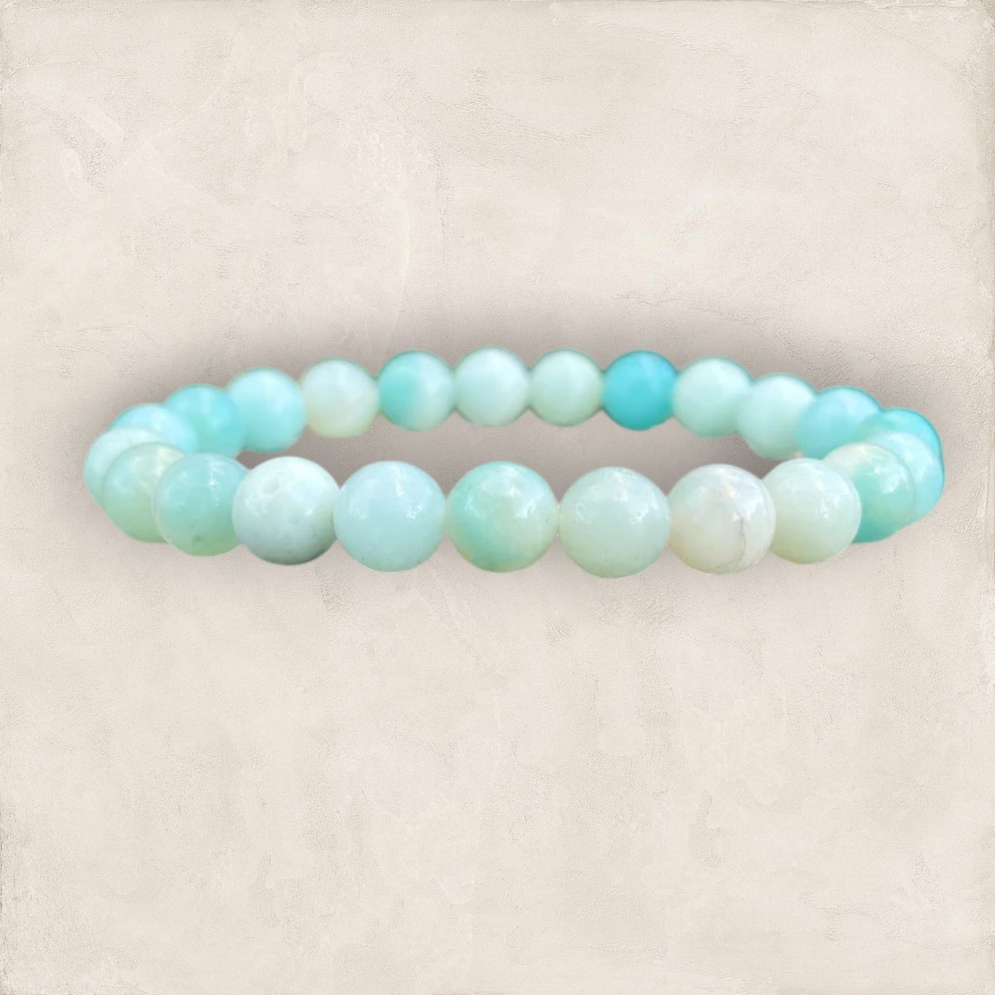 AAA+ Amazonite Crystal Healing Bracelet - Energizes  throat chakra