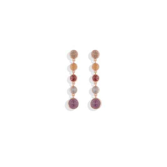 Radiant Lab-Made Gemstone Dangle Drop Earrings