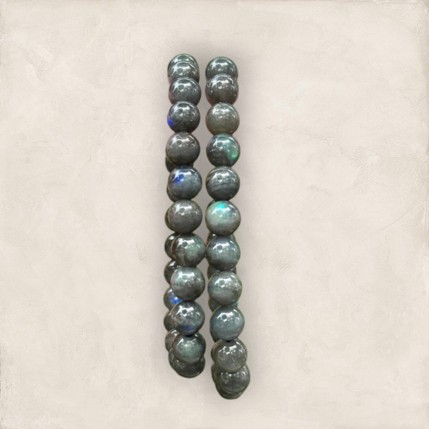 AAA+Natural Labradorite Bead Bracelet