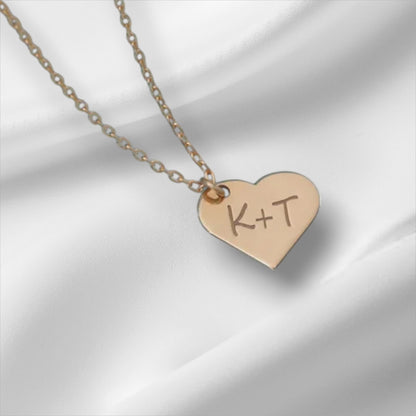 Heart Letter Necklace - Personalised