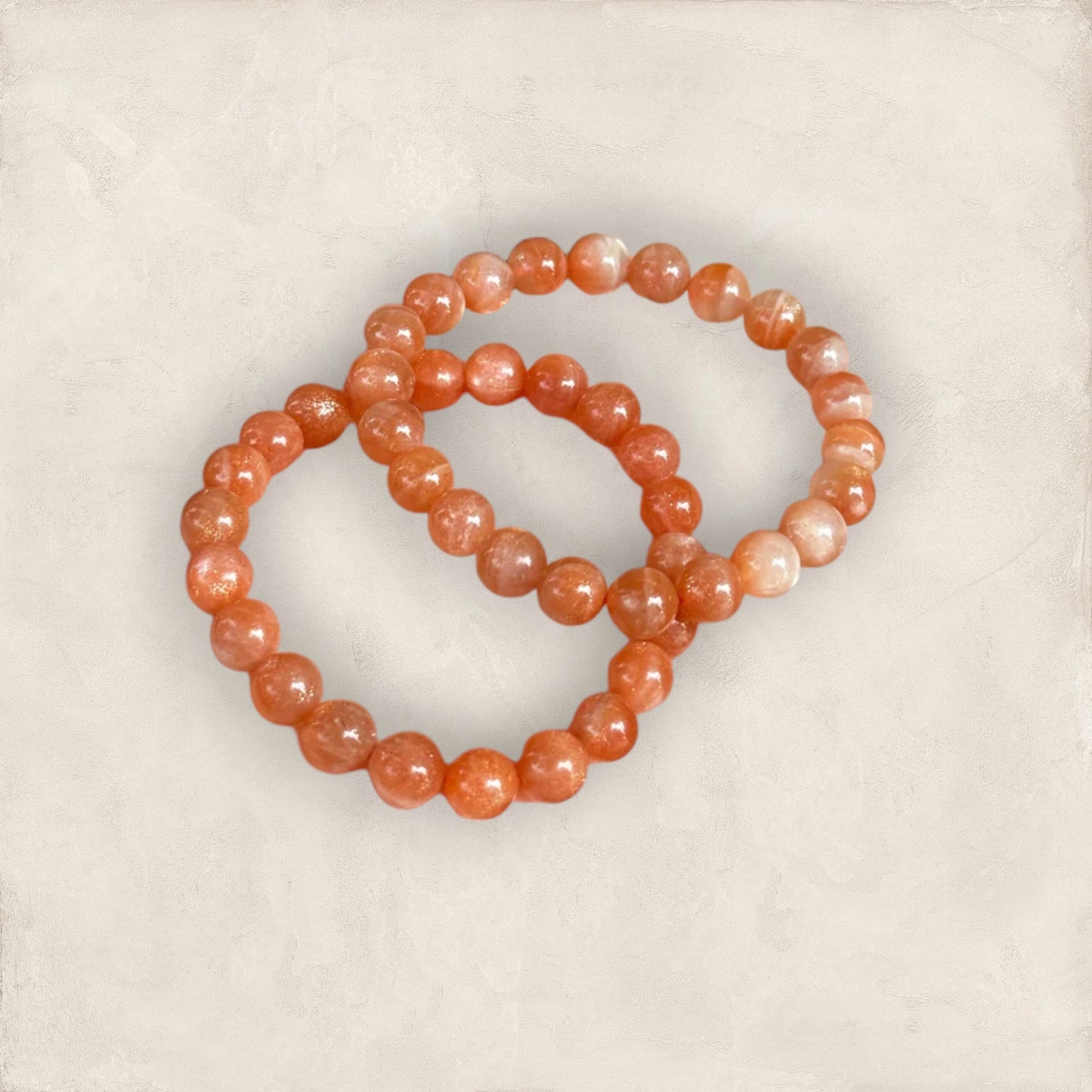 AAA+ Sunstone Beaded Crystal Bracelet